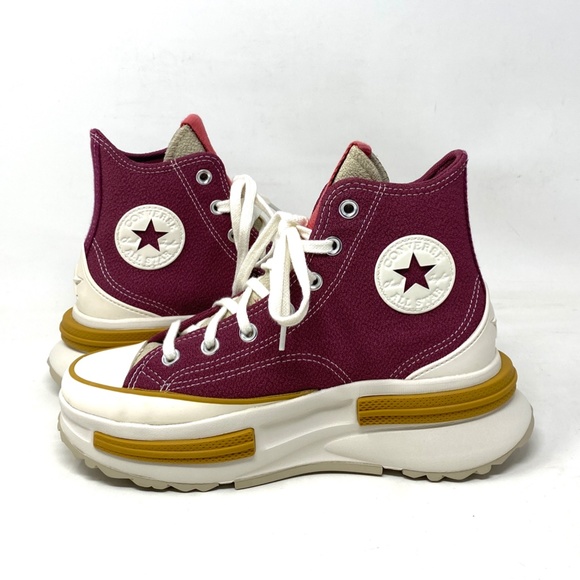 Converse Run Star Legacy CX Platform Shoes Women's Cherry Knit High Top A03053C - Picture 6 of 11